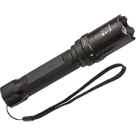 Brennenstuhl – Lampe torche LED rechargeable 350 lm – Boîtier aluminium résistant – Autonomie 13h – Portée 215m – 6 modes d’éclairage - TL 350 LM (1/4)