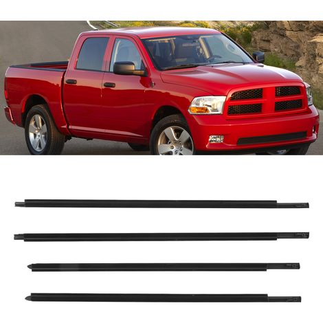 Satz mit 4 Dichtungsleisten für Dodge Ram 1500 2500 3500 4500 5500 Crew Cab 2009-2021 55112376AH (MW-1015-BK) (Übergröße) (1/5)