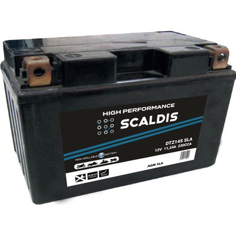 Batterie moto SCALDIS HP YTZ14S SLA 12V 11,2AH 230A (1/2)