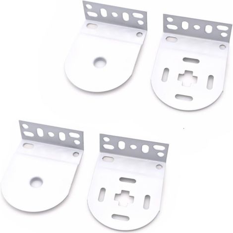 Lot 2 Supports connecteurs pour Stores enrouleurs Blancs 32 mm, pièces Rechange pour Accessoires Montage chaîne Store Enrouleur pour Tube diamètre extérieur 32mm (1/5)