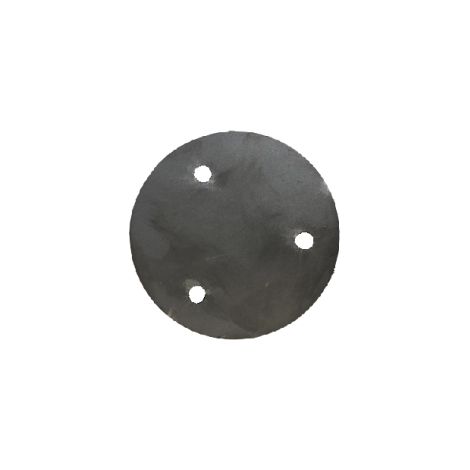 Platine acier ronde percée Ø100x5 (1/2)