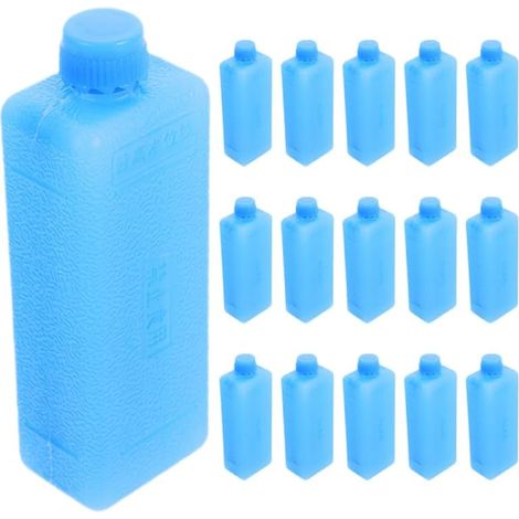 Lot de 16 Blocs réfrigérants s pour à Lunch, réfrigérants Pain de Glace,glacières Portables, Camping, randonnée, 11,5 x 4 x 3 cm, Bleu Ciel (1/5)