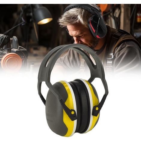 Casque antibruit, protection auditive, réduction du bruit pour dormir, batterie, tir, protection auditive pour étudier, jaune (1/5)