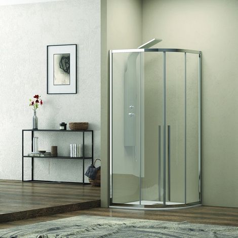 Box doccia circolare 90x90 vetro 8mm anticalcare KE2000 kamalu