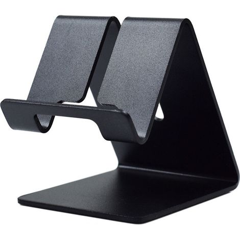 Handy-/Tablet-Halter aus Aluminiumlegierung, dicker Handy-Schreibtischhalter, kompatibel mit allen Handys