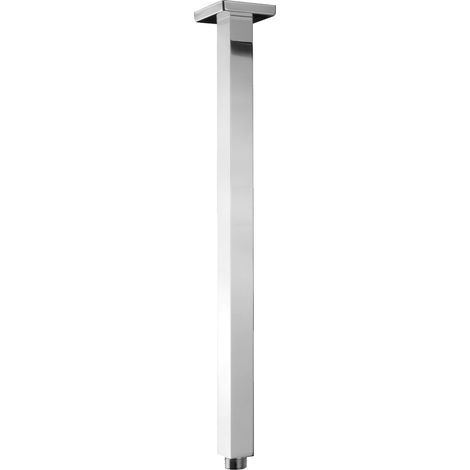 Bras de douche PaulGurkes 50 cm pour douches à effet pluie, carré