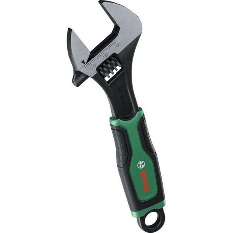 Clé à molette Bosch 150 mm réglable 0–24 mm Poignée Softgrip