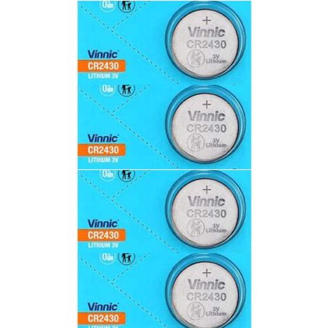 .4 Piles Vinnic lithium CR2430.
.