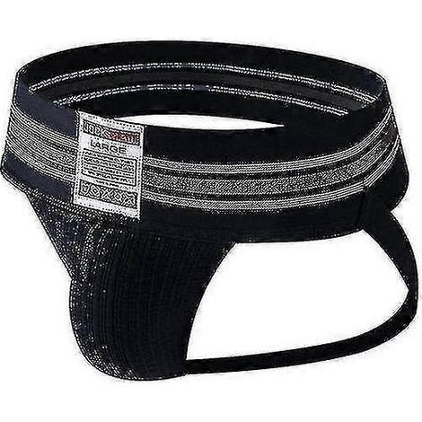 Erwear Sport-Suspensorium für Herren, Fitness-Jockstrap, Erpants - M - Schwarz