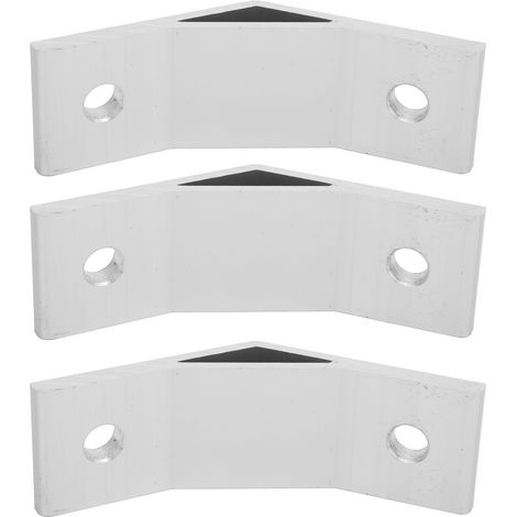 Équerre de fixation 135° en aluminium, 10 pièces, support d'angle 4040, connecteur de profilé, cornière renforcée (1/5)