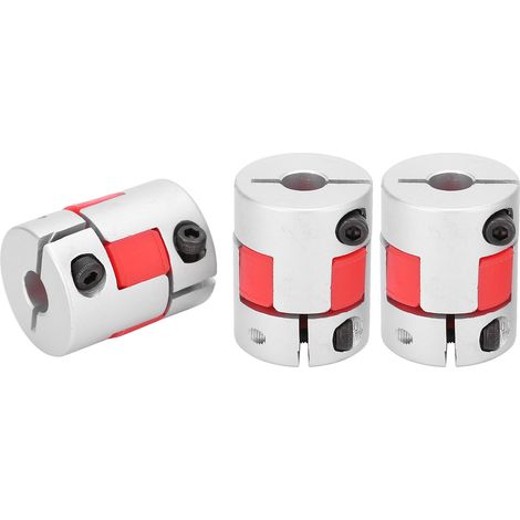 Kit de 3 accouplements flexibles en alliage d'aluminium pour vis à billes, accessoires moteur GMC‑25x30, diamètre extérieur 25, longueur 30, alésage intérieur 8-10 (1/5)