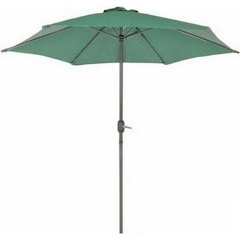 Trade Shop - Gartenschirm Pavillon Sonnenschirm 236xØ270cm Grün mit Kurbel 206423 -