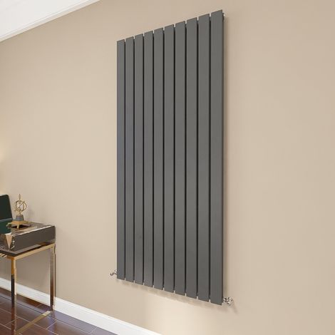 AICA Flat Panel Radiator 1600x680mm Central Heating Double Vertical Stylish Anthracite
