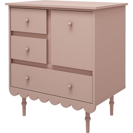 Wood Luck Babushka Rose Cassettone a 3 cassetti e 1 anta (1/4)