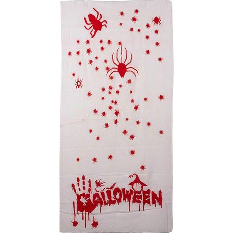 Rideau lumineux Halloween durable bordure de porte effrayante phosphorescente pour décorations de fête Halloween (1/5)