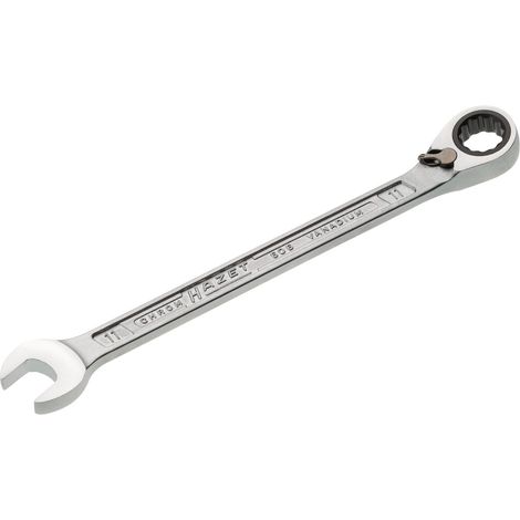 Hazet Knarren Ring-Maulschlüssel, Außen-Doppel-Sechskant-Tractionsprofil, 11 mm