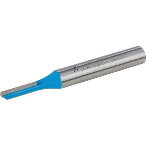 Fresa diritta metrica 1/4" in acciaio temprato da 3 x 12 mm a 20 x 20 mm silverline-4 x 12 mm (1/4)