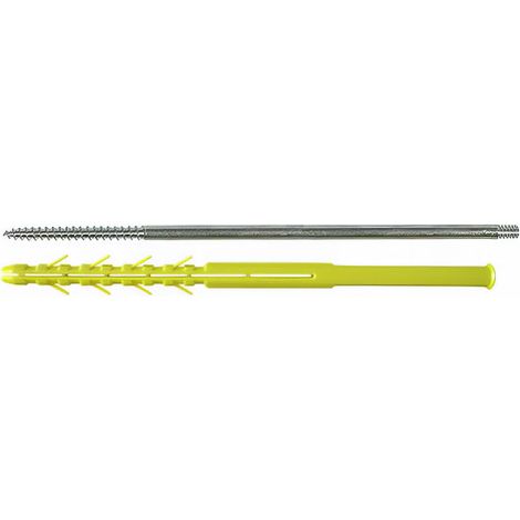 10 Fixations de descente d'eaux pluviales M7 x 310 mm - Cheville D. 10 x 340 mm - Zingué