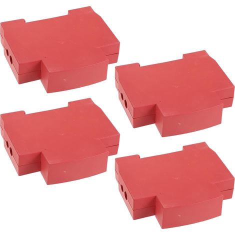 Coque de Protection en Plastique Rouge pour Appareil Aérosol Compatibilité Polyvalente et Design Gain de Place, Lot de 4 Pièces pour Stations de Recharge Énergie et Boîtes (1/5)
