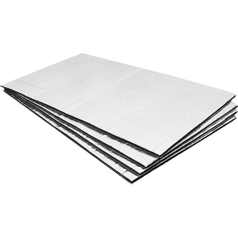 4 tapis isolation phonique voiture, panneaux insonorisants, feuilles isolantes, panneaux d'insonorisation pour voitures, panneaux d'isolation acoustique, imperméables, 250 x 180 x 5 mm (1/5)