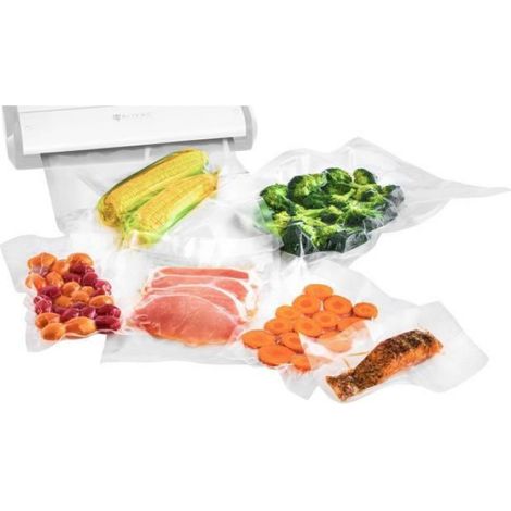 Sacs sous vide - Noname - 20 x 40 cm - 100 pièces - Qualité alimentaire - Motif gaufré (1/4)