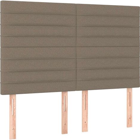 Maison Exclusive - Cabecero de cama color topo 144x5x118/128 cm T (1/5)