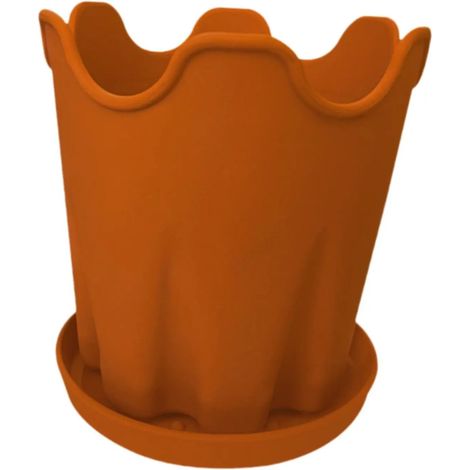 Élégant pot de fleurs rond avec jardinière de sol (1/5)