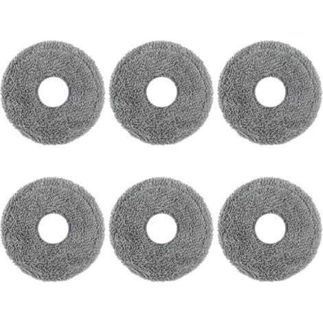 6-teiliges Set Wischmopp-Pads, Tücher und Reinigungstücher, kompatibel mit Dreame L10 Ultra / L10S Pro / L10S Ultra / L10S Pro Ultra Heat / L10 Prime / L20 Ultra / X40 Ultra / Xiaomi X10+ / X20+ (1/4)