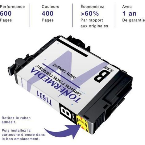 Cartouches d'encre - - Epson 16XL - Pack de 20 - Compatible Workforce - Multi-couleurs (1/4)
