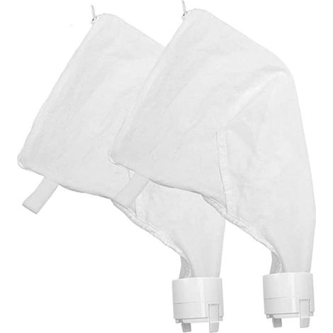2pièces Sacs Filtrants pour Aspirateur De Piscine à Fermeture Éclair Réutilisables pour Skimmer De Piscine Empêchant Les Déchets Cheveux (1/5)