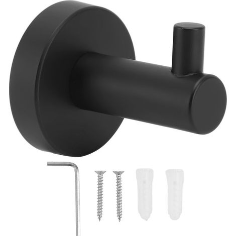 Crochet rond en acier inoxydable, porte-serviettes mural, porte-manteau, cintre de douche multifonctionnel pour salle de bain, cuisine, maison, hôtel. (1/5)
