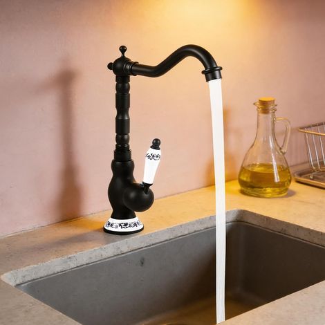 Mitigeur de lavabo, monocommande, surélevé, pour salle d'eau (1/5)