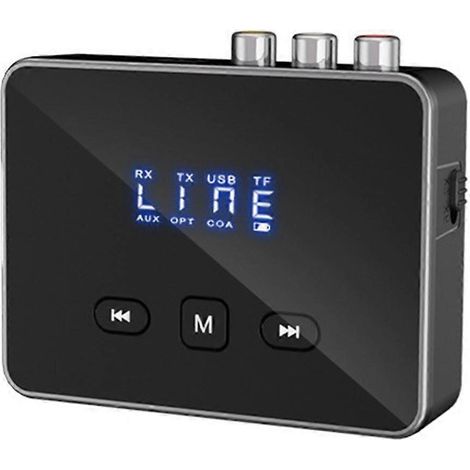 Récepteur Bluetooth 5.3 HD avec prise jack AUX 3,5 mm, adaptateur sans fil pour systèmes audio TV et voiture. (1/5)