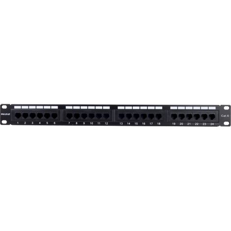 Patch Panel 24 Porte UTP Categoria 6 Phasak PU 2420 (1/4)