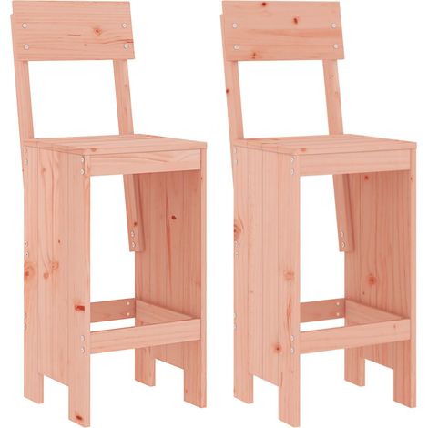 Tabourets de bar  Chaise de bar lot de 2 40x48,5x115,5 cm bois massif douglas