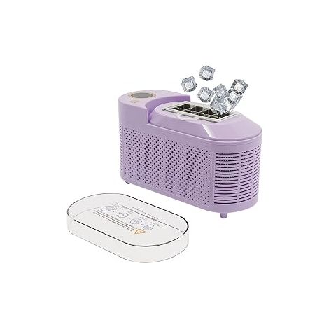 Mini Machine à GlaçOns Portable De 12v,120w Ice Maker 8 Cubes/15min Machine à GlaçOns Portable Pour Le Camping, La Voiture,Le Bureau-21.6 9.3 12.8cm (Violette) (1/5)