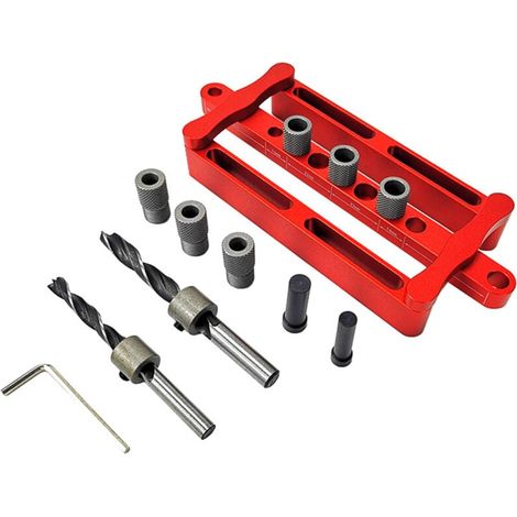 Positionneur de Marquage pour Bois avec Précision et Guide de Perçage (1/4)