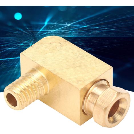 Raccord de Tuyauterie en Laiton à Angle Droit, Jonction Filetée pour Tube Industriel PL406 (1/5)