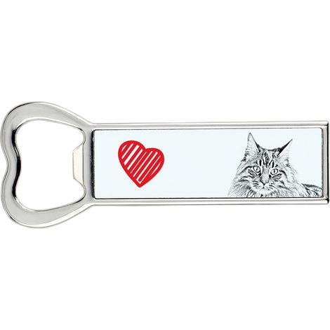 Maine Coon - un apribottiglie con un gatto, un apri-frigo personalizzato, un regalo unico per uomo di Art-Dog (1/5)