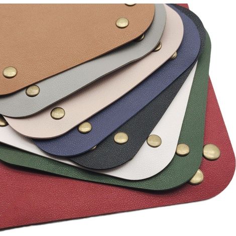 Boîte de rangement carrée en similicuir, organiseur de bijoux de bureau, multicolore, style nordique, 25 x 25 cm, blanc crème (1/5)