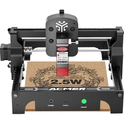 Machine de gravure laser, haute précision, compatibilité avec divers matériaux, 2.5W