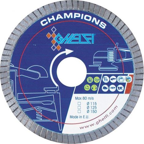 GHELFI 4418 180 mm Disco Diamantato CHAMPIONS TURBO EXTRAPIUMA GRES PORCELLANATO