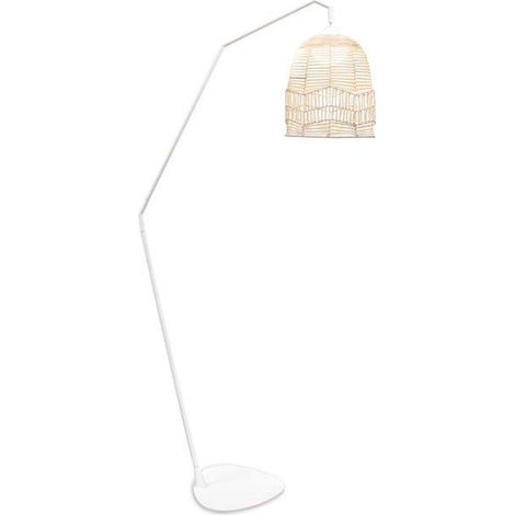 Stehleuchte außen Akku LED Modul 165 cm hoch IP54 Creme 2700 K Fernbedienung Dimmer kabellose Terrassenlampe Gartenleuchte (1/5)