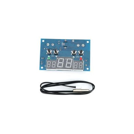 Módulo de termostato digital XH-W1401: control inteligente de temperatura, fuente de alimentación de 9–15 V CC.