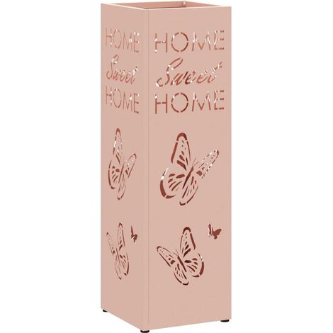 Porte-parapluie Rose 15,5 x 15,5 x 49 cm Métal CFW753007 (1/5)