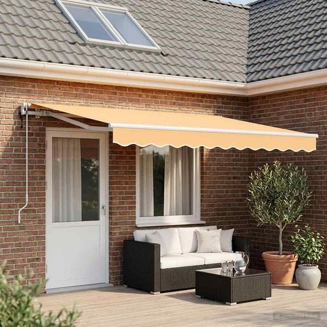 Teenpull – Ausziehbare Markise Sand 400 x 350 cm Polyester (1/5)