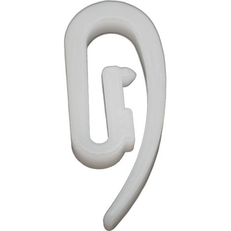 Crochets pointus en plastique pour rails de bus et de voiture, crochets pour tringles à rideaux, crochets pour rails de guidage, crochets pour rideaux, crochets pour accessoires de rideaux (36 pièces) (1/5)