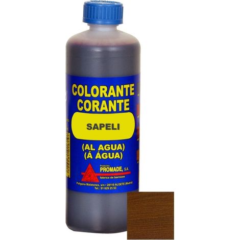 Colorante madera al agua 500 ml sapeli acol508 promade