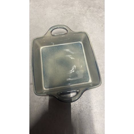 Piatto quadrato in ceramica terre inconnue, 25x25 cm, blu - Atmosphera créateur d'intérieur (1/2)