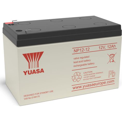 Batteria al piombo ermetica 12V 12Ah - Yuasa NP12-12